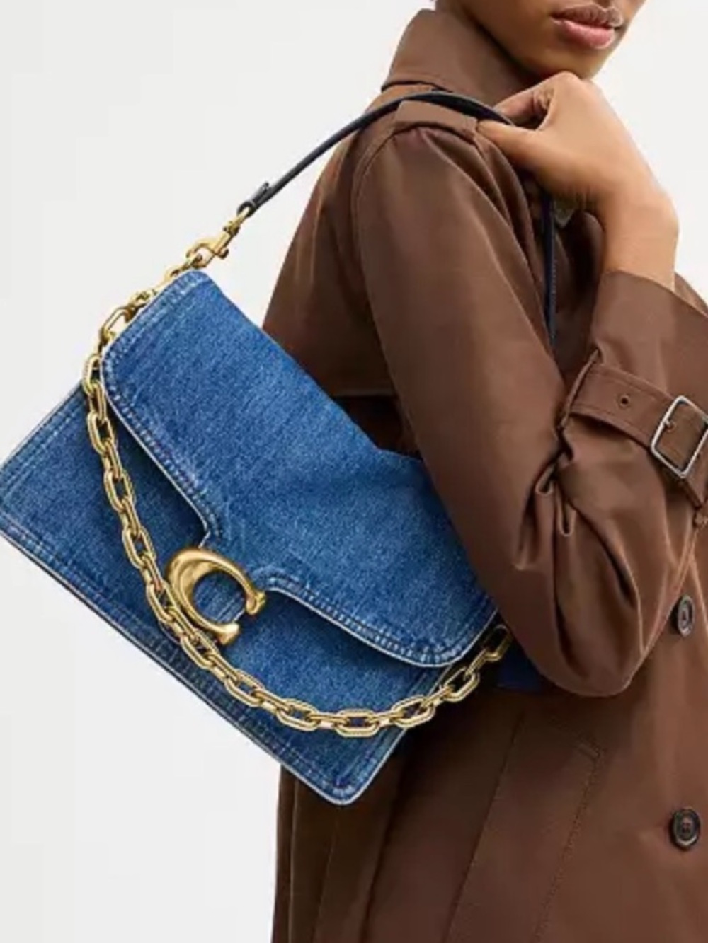 Coach Denim Chain Tabby 30 handbag